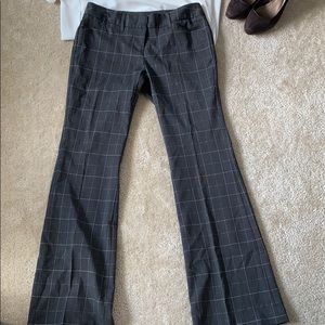 Dark Gray Plaid Work Pants - Daisy Fuentes 2P